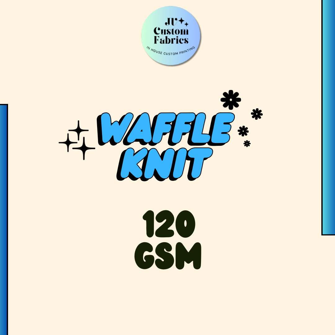 Custom Printed Waffle Knit