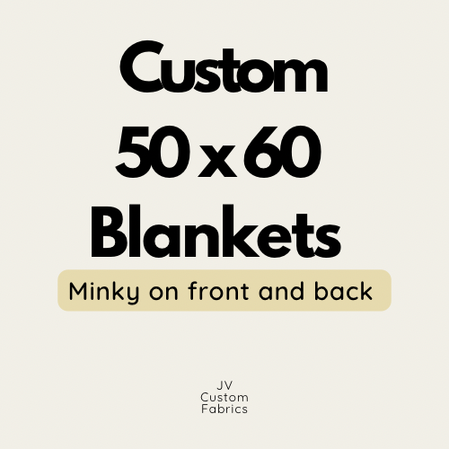 50 x 60 Double Sided Minky Blanket